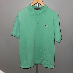 Vineyard Vines Polo Short Sleeve Shirt Light Green - Men’s Large